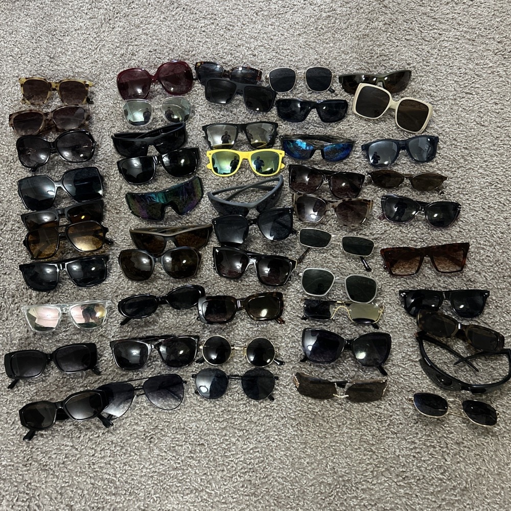Sunglasses‎ Lot Of 50 Mixed Brand Blender/Kenneth Cole Etc Bulk